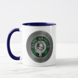 Taza Clan Graham Escudo y Tartan Knot