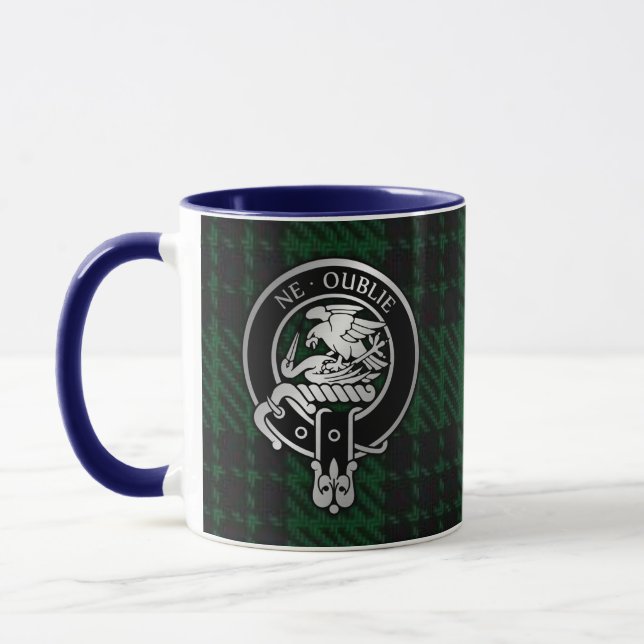 Taza Clan Graham Escudo y Tartan Mug (Izquierda)