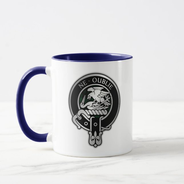 Taza Clan Graham Escudo y Tartan Mug (Izquierda)