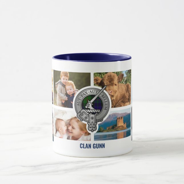 Taza Clan Gunn Personalizado Familiar Mug (Centro)