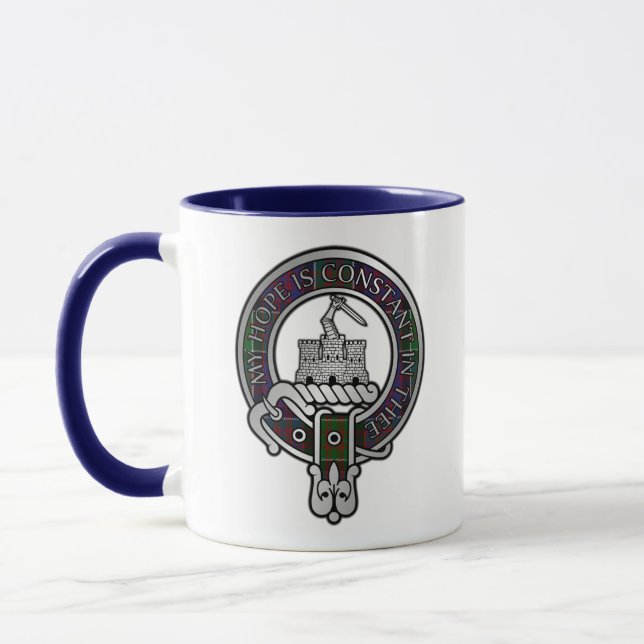 Taza Clan MacDonald de Clanranald Escudo y Tartán (Izquierda)