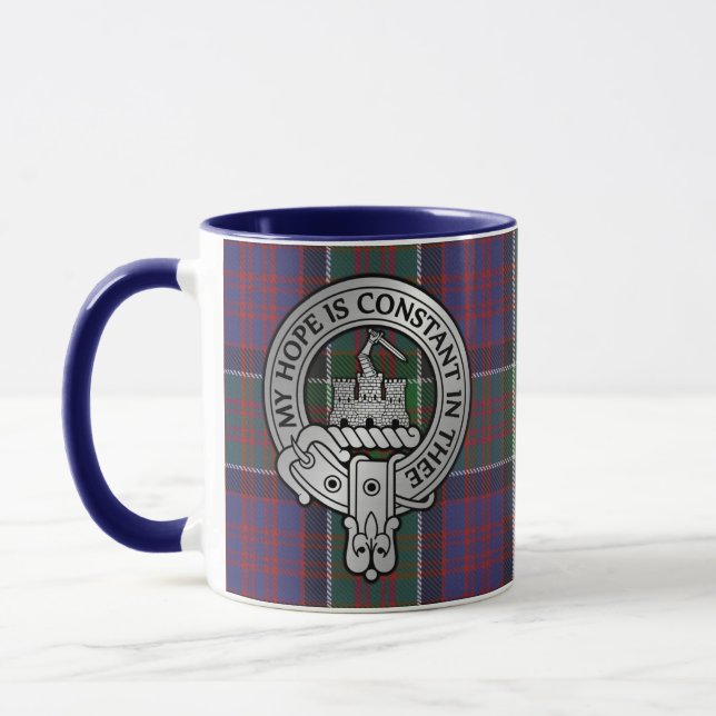 Taza Clan MacDonald de Clanranald Escudo y Tartán (Izquierda)