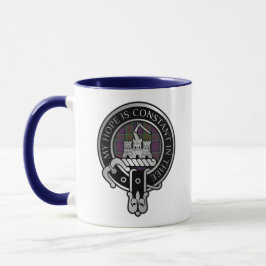 Taza Clan MacDonald de Clanranald Escudo y Tartan Mug