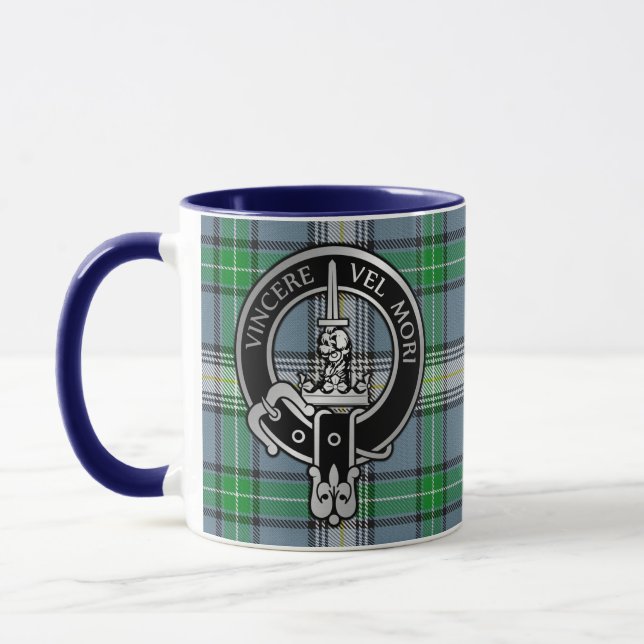 Taza Clan MacDowall Escudo y Tartan Mug (Izquierda)