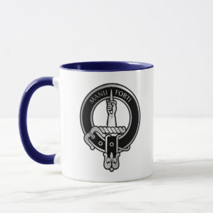 Taza Clan MacKay Escudo Frosted Glass Beer Mug