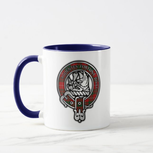 Taza Clan MacKinnon Escudo y Tartan Mug (Izquierda)