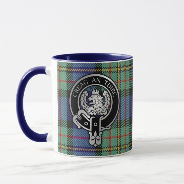 Taza Clan MacLaren Escudo y Tartan Mug (Izquierda)