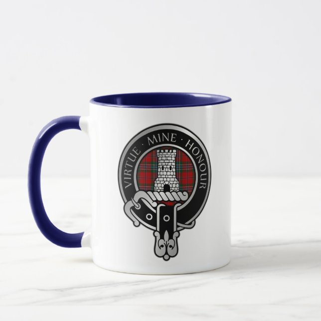 Taza Clan MacLean Escudo y Tartan Mug (Izquierda)