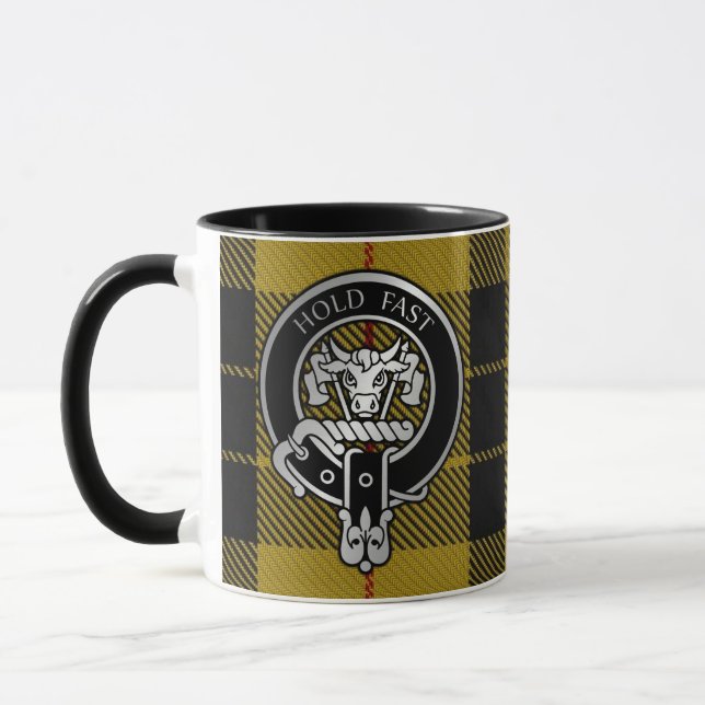Taza Clan MacLeod Escudo y Tartan Mug (Izquierda)