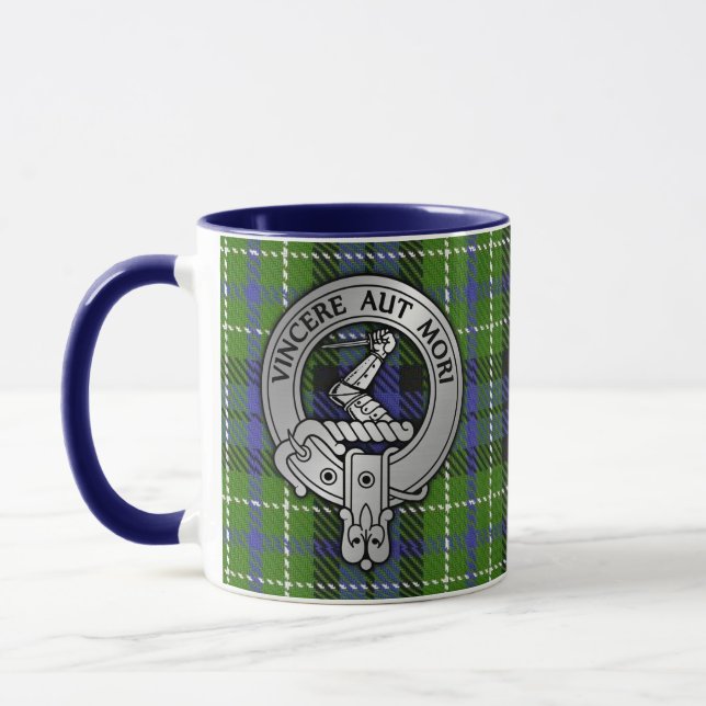 Taza Clan MacNeill de Gigha Escudo y Tartan Mug (Izquierda)