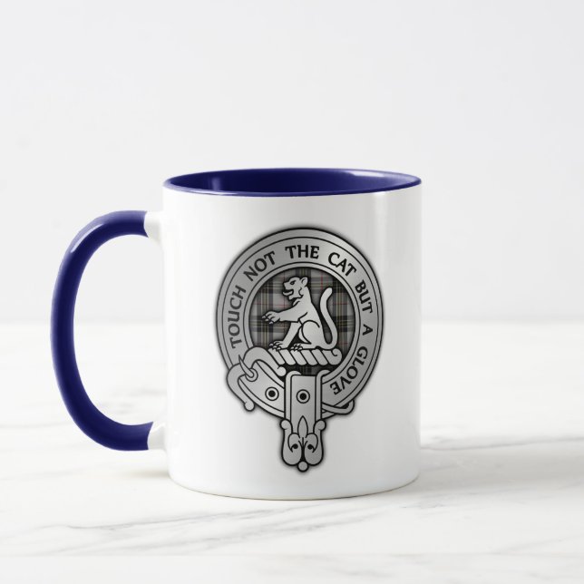 Taza Clan MacPherson Escudo y Tartán (Izquierda)