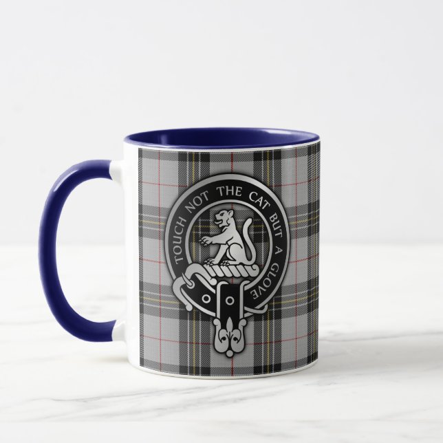 Taza Clan MacPherson Escudo y Tartan Mug (Izquierda)