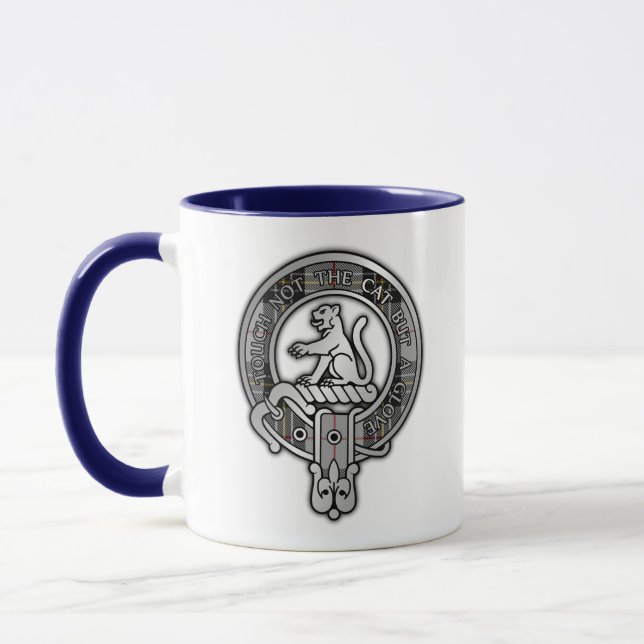 Taza Clan MacPherson Escudo y Tartan Mug (Izquierda)