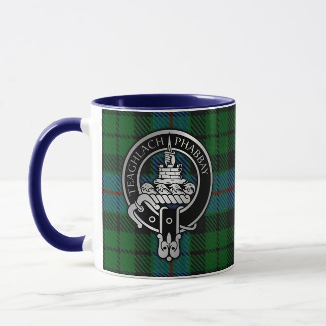 Taza Clan Morrison Escudo y Hunting Tartán (Izquierda)