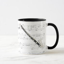 Taza - clarinete bajo con partitura