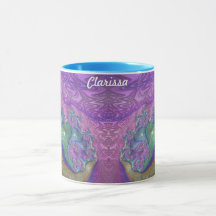 ~ CLARISSA ~ GLOSSY 3D Azul morado verde brillante