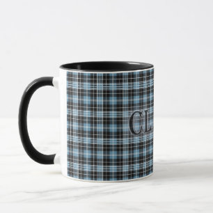 Taza Clark Tartán con el apellido