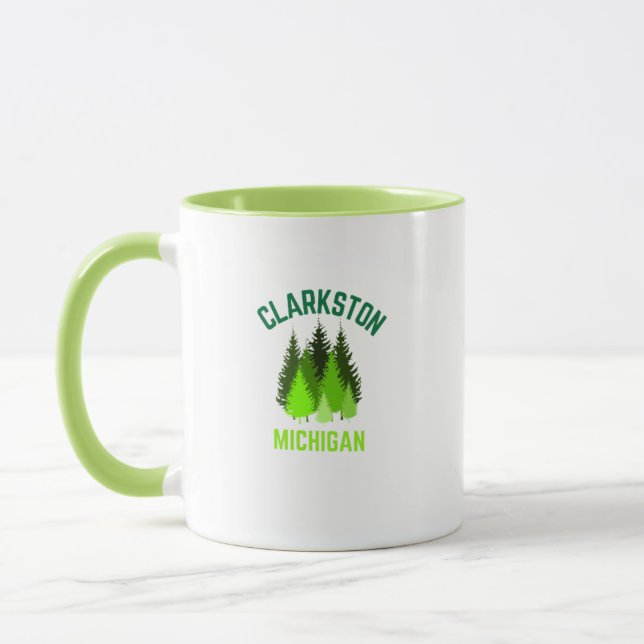 Taza Clarkston Michigan Hometown Coffee Mug (Izquierda)