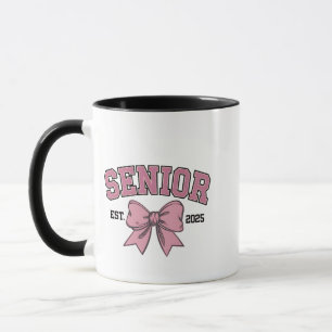 Taza Clase Coquette Senior 2025 de arcos rosados 2025