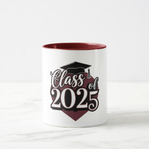 Taza Clase de 2025 Graduación de machos cardíacos