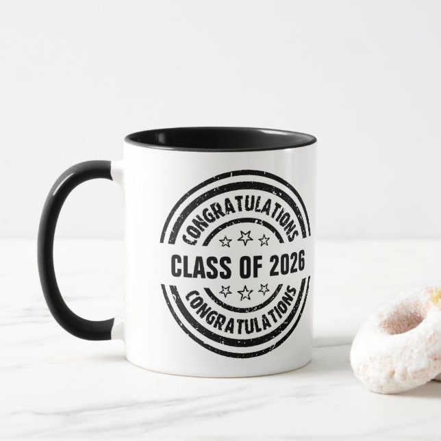 Taza Clase de 2026 (Con donut)