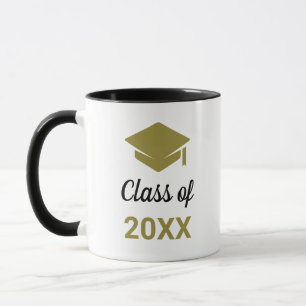 Taza Clase De Cualquier Año Congratos Graduación Cap