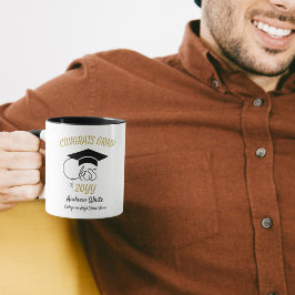 Taza Clase de Felicitaciones Grad-Inspirador-Black Gold