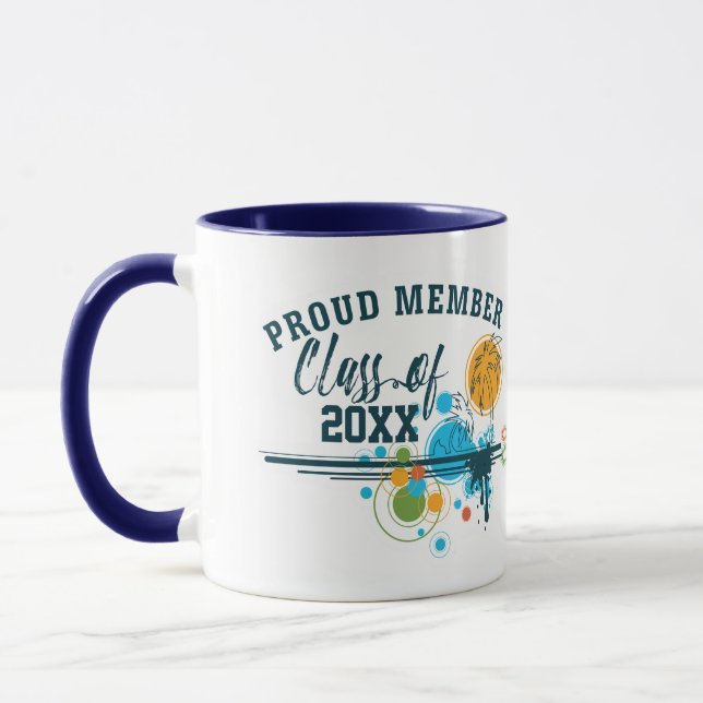 Taza Clase de graduación del año Personalizado (Izquierda)