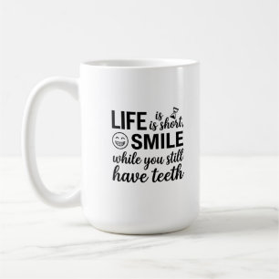 Taza Clásica 15 oz Cita Divertida de Café de la Ma
