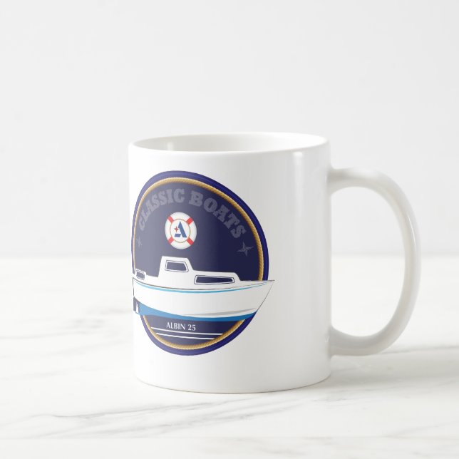 Taza clásica de Albin 25 de los barcos (Derecha)