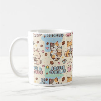 Taza clásica de café Cuddles, taza de café de 330