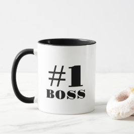 Taza Clásica de Dos Tonos #1 Jefe Audaz