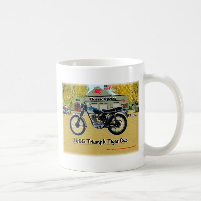 Taza clásica de Triumph de las motocicletas 1969 (Derecha)