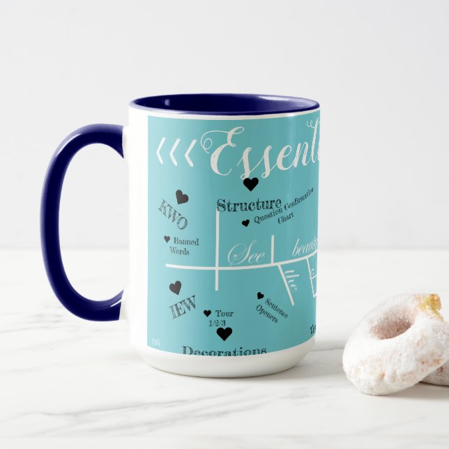 Taza clásica del esencial de las conversaciones (Con donut)