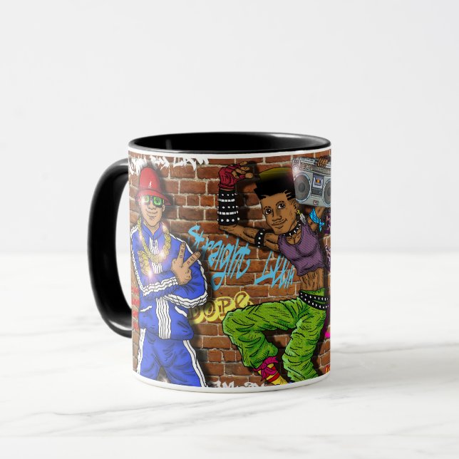 Taza clásica del hip-hop de los años 80 (Anverso izquierdo)
