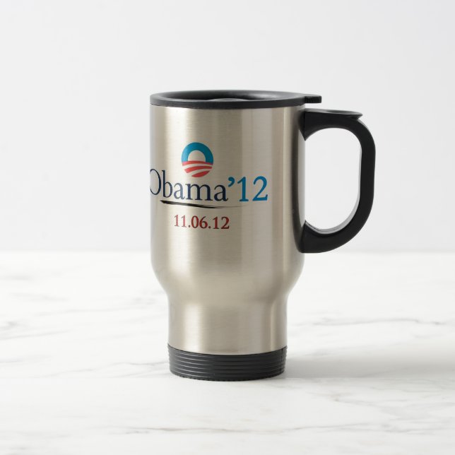 Taza clásica del viaje de Obama 2012 (Derecha)