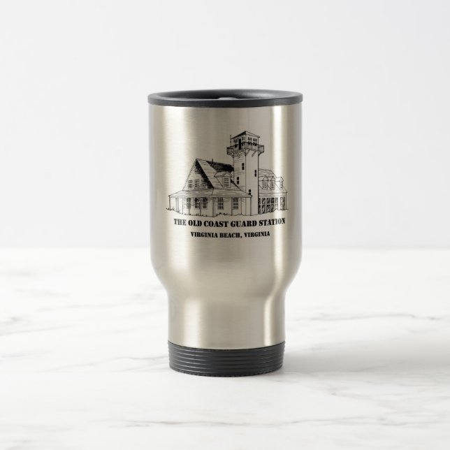 Taza clásica del viaje del logotipo (Centro)