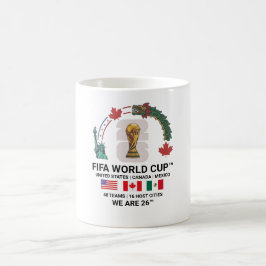 Taza clásica elegante de 11 oz para la Copa Mundia