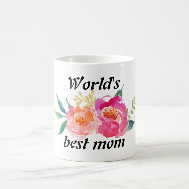 Taza clásica: La mejor mamá de los mundos (Centro)