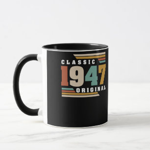Taza Clásico 1947 Original Cumpleaños 75 Años