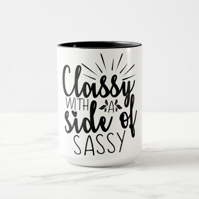 Taza Clásico Con Un Lado Sencillo (Centro)
