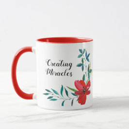 Taza Clásico de dos tonos floral y magnífico café Mug