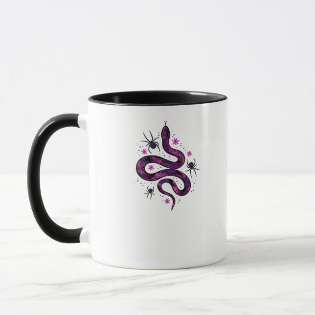 Taza Clásico de las Flores de Serpiente Whimsigoth (Izquierda)