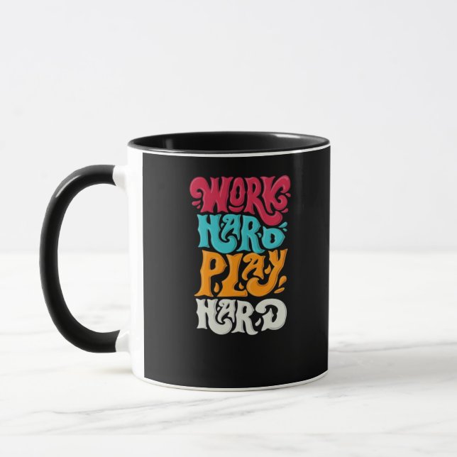 Taza Clásico de motivación de trabajo duro (Izquierda)