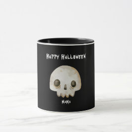 Taza Clásico Ghost Skeleton Feliz Halloween Mama