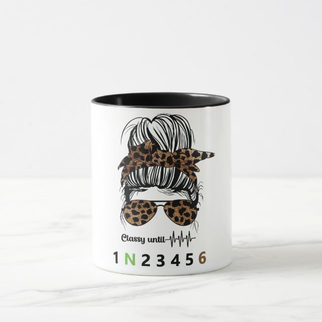 Taza Clásico hasta... Motocicleta divertida (Centro)