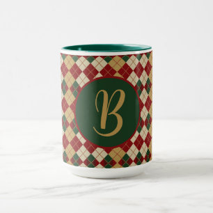 Taza Clásico, Navidades/estilo de argyle invernal