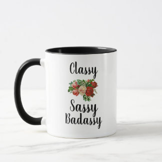 Taza Clásico Sassy Badassy Funny