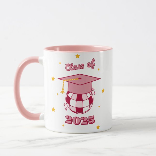 Taza Class of 2025 Graduation Mug – Custom Year Gift (Izquierda)