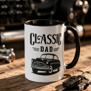 Taza Classic Dad Vintage Car Coffee 